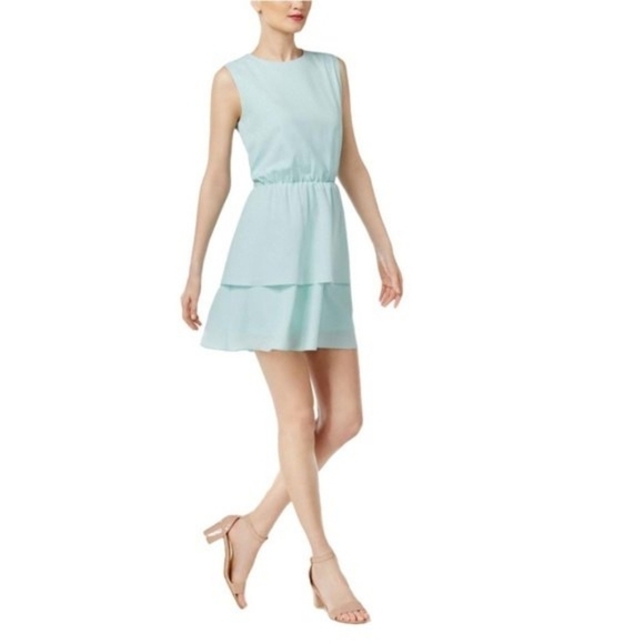 Cynthia Rowley Mint Green Tiered‎ Dress XS NWT - Picture 1 of 7